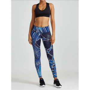 NWT NOLI Women Activewear Performance Leggings Bloom Blue 💙